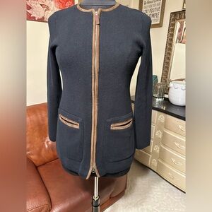LAUREN RALPH LAUREN GORGEOUS CLASSIC SWEATER CARDIGAN WITH FRONT ZIPPER